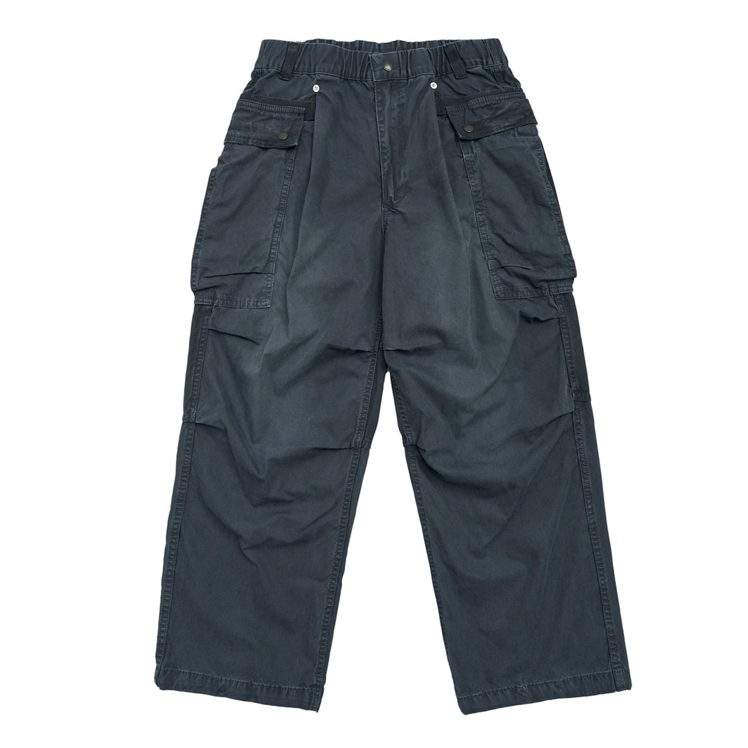 Heavy Wash Distressed Big Pocket Cargo Slacks