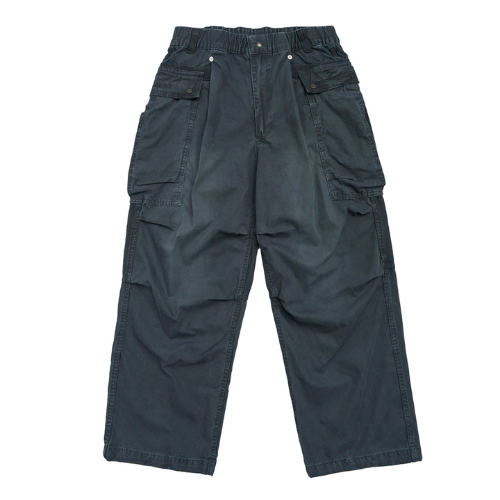 Heavy Wash Distressed Big Pocket Cargo Slacks