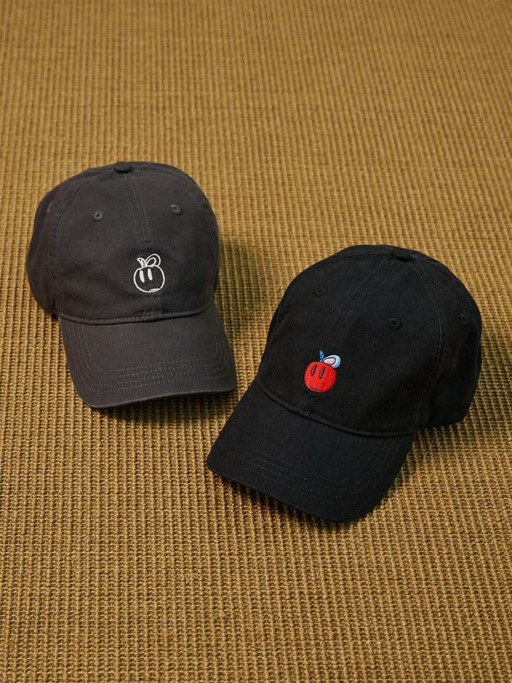Washed Fruit Embroidered Baseball Cap