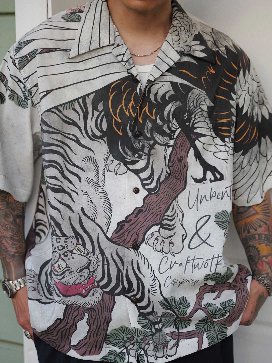 Ukiyo-E Tiger Crane Shirt