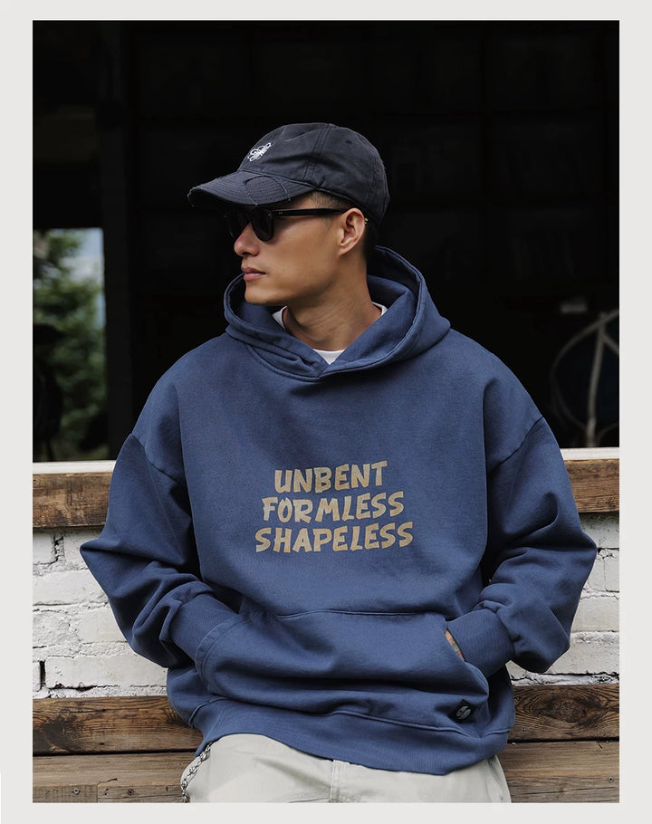 Wax-Dye Washed Fleece Hoodie