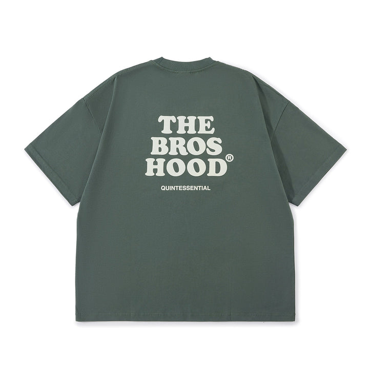 Suede Print Logo Tee