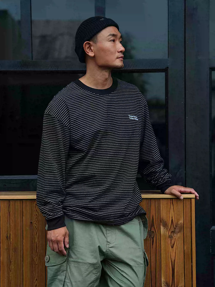 LAPRIMA 25AW LAP STRIPED HEAVY LS