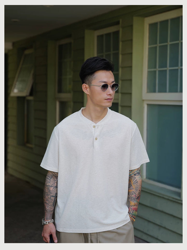 Linen Henley Tee