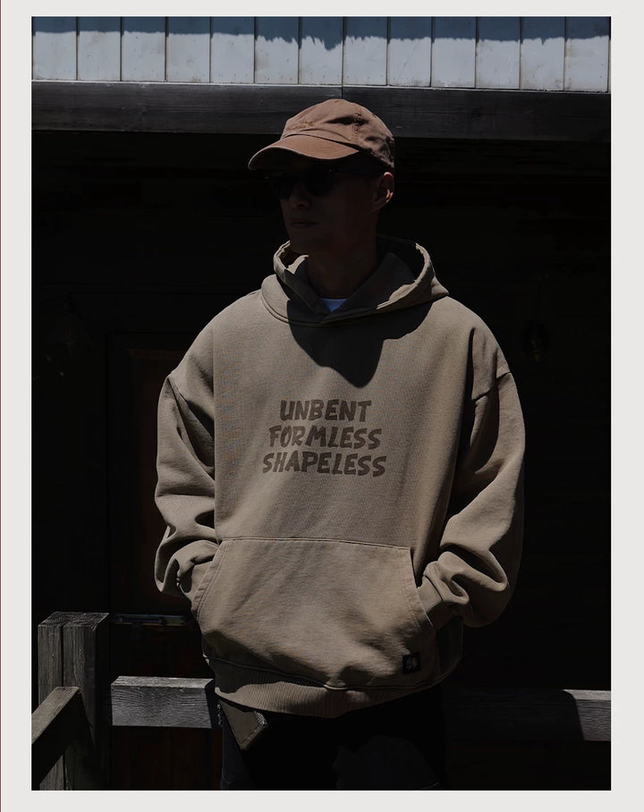 Wax-Dye Washed Fleece Hoodie