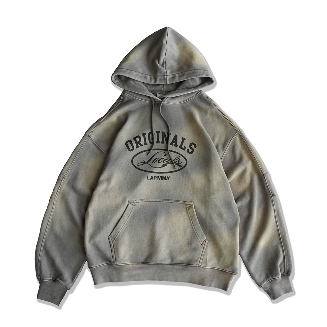 LAPRIMA SPLASH-DYE PRINT HOODED