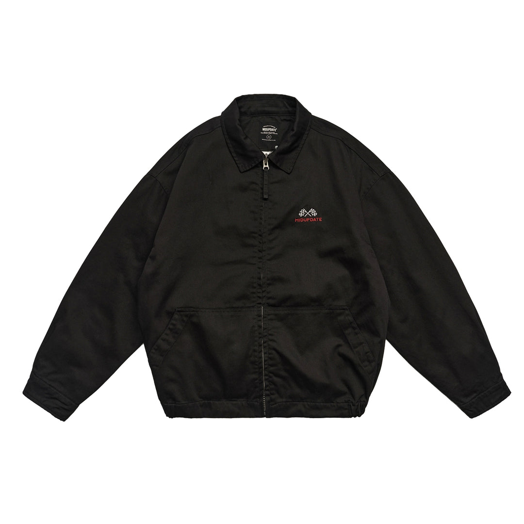 Slogan Embroidered Jacket