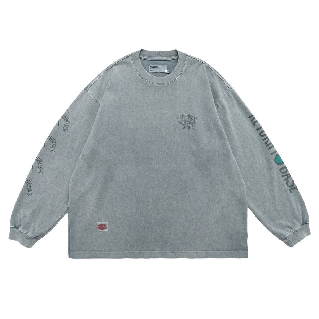 Asutu Dyed Wild Boar Print Tee