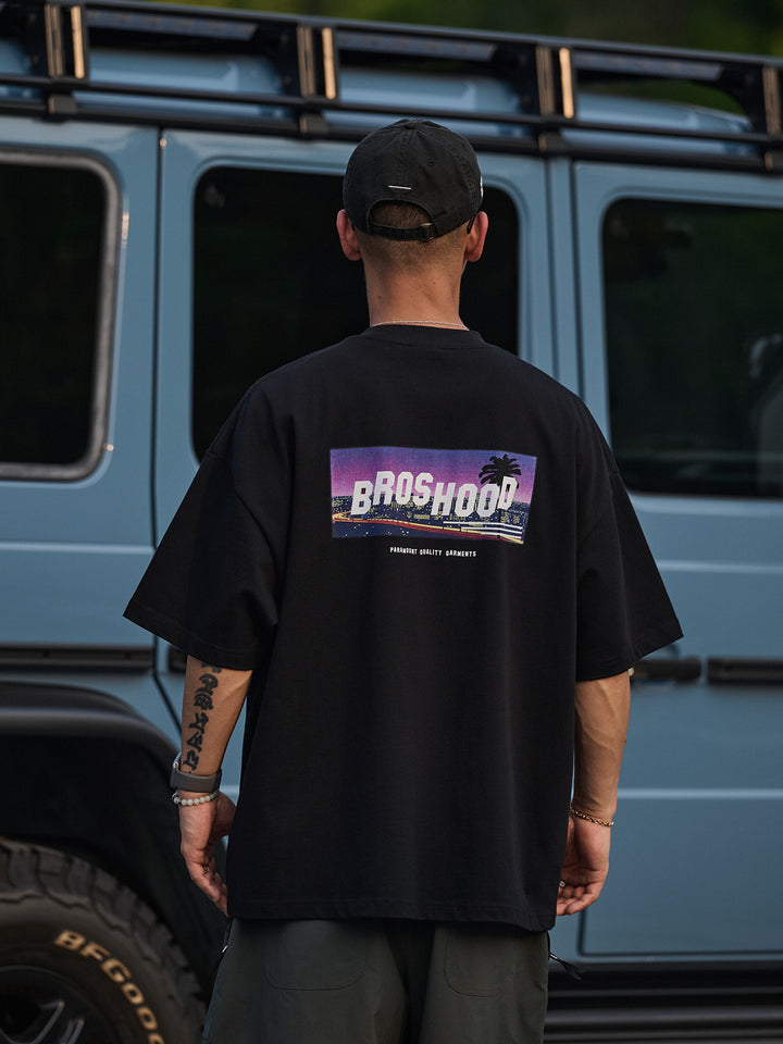 Vintage Summer Night Print Tee