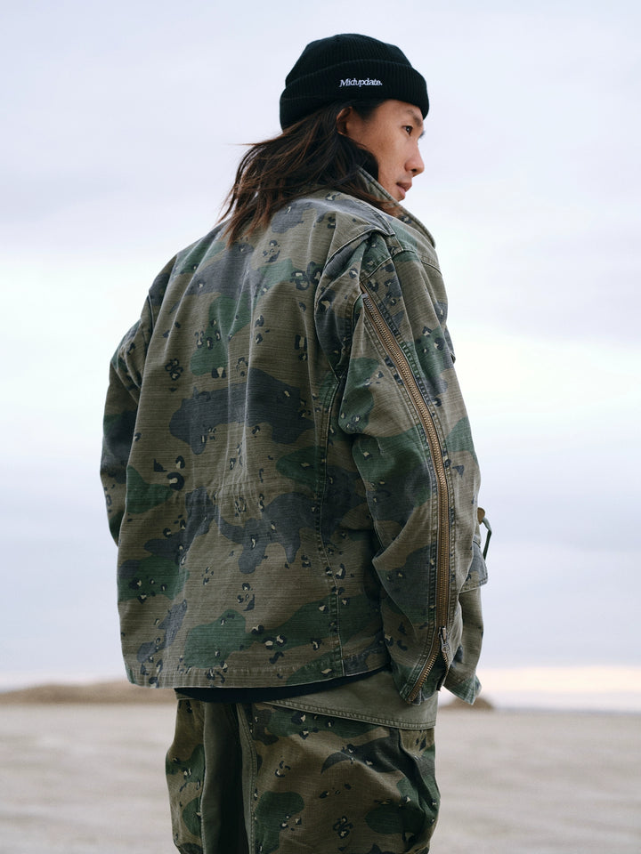 Washed M65 Camouflage Jacket