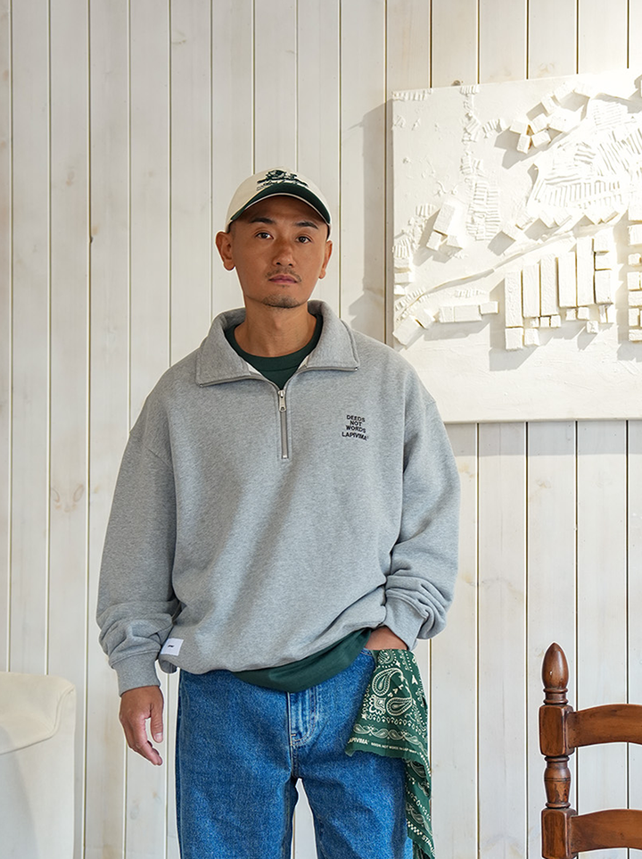 LAPRIMA HALF-ZIP MOCK SWEATSHIRT