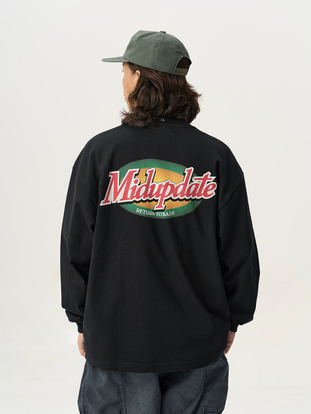 Logo Contrast Motif Print Tee