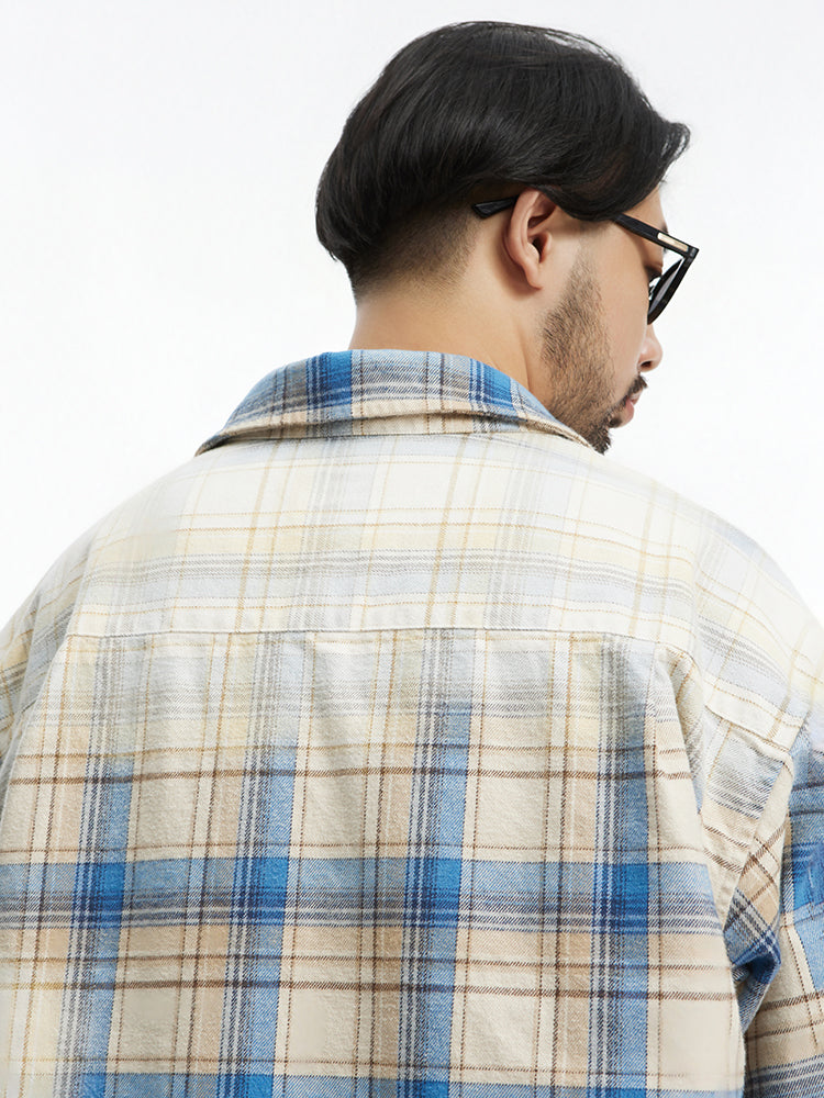 Gradient Plaid Shirt