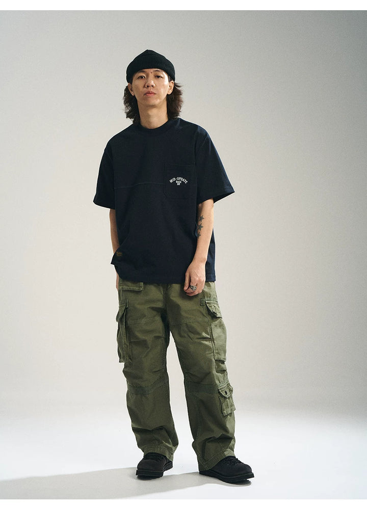 MU538 Clean Panel Pocket Tee