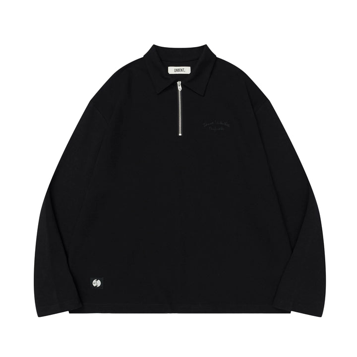 Half-Zip Lapel Long Sleeve