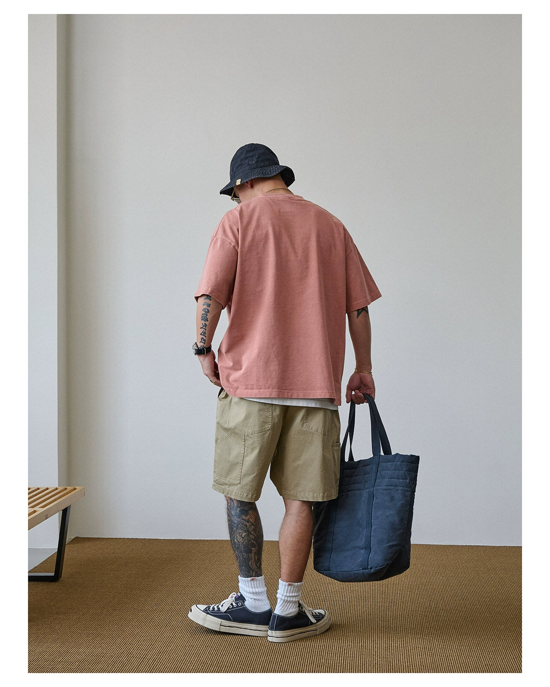 Acid Wash Slogan Print Tee