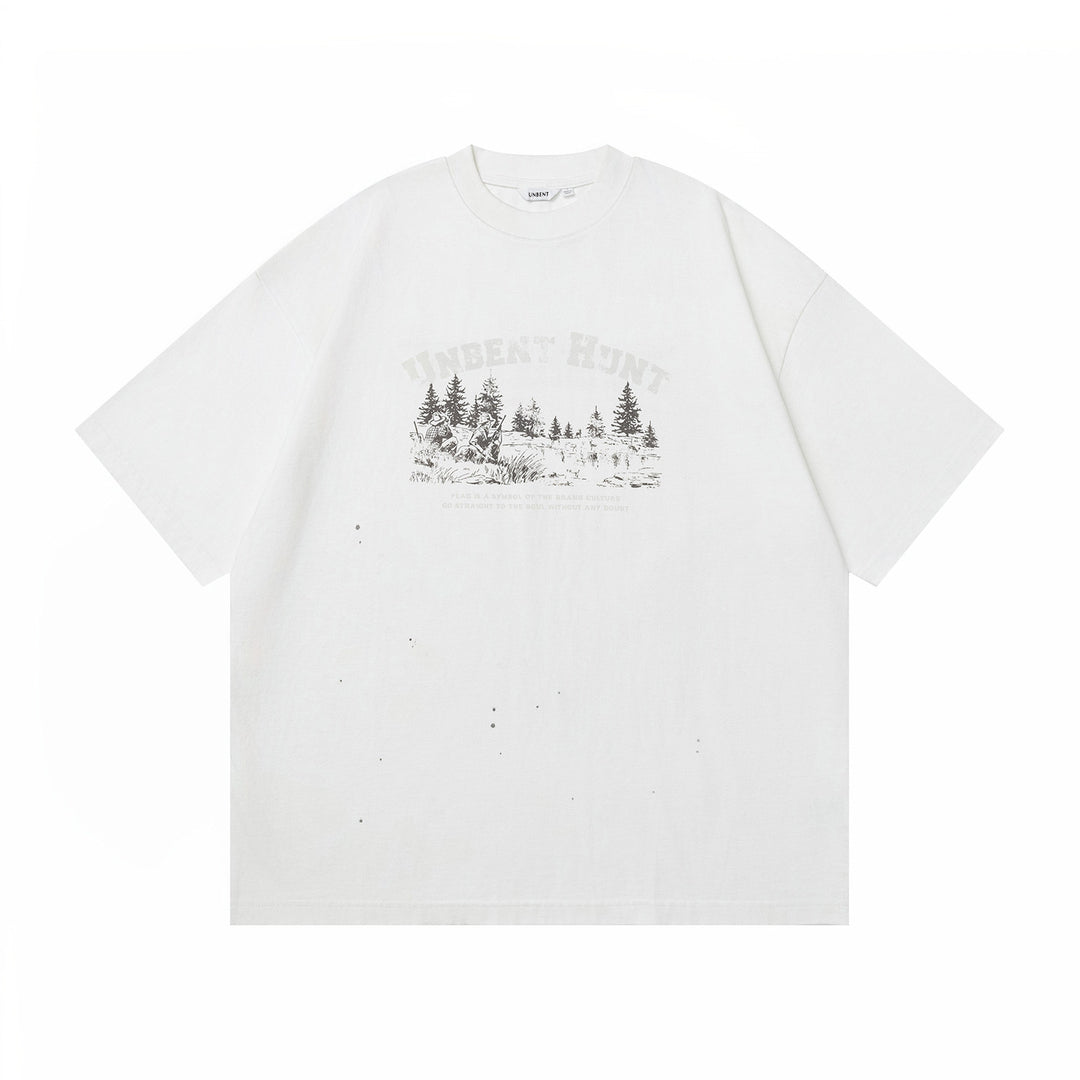 Paint-Splatter Washed Tee