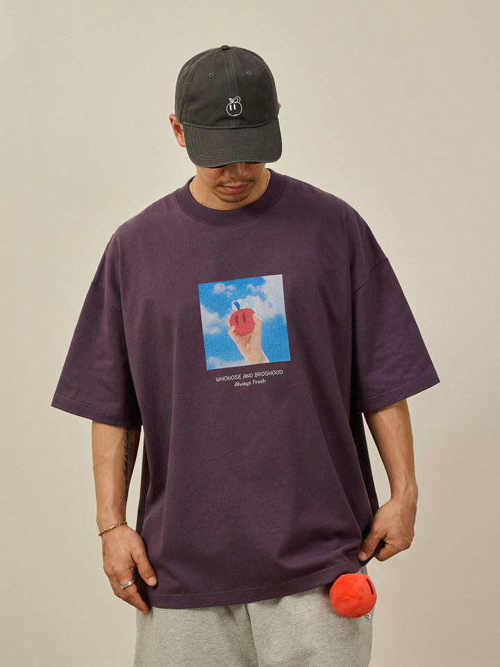 [BROS x Joe Ng] Apple DTG Print Tee