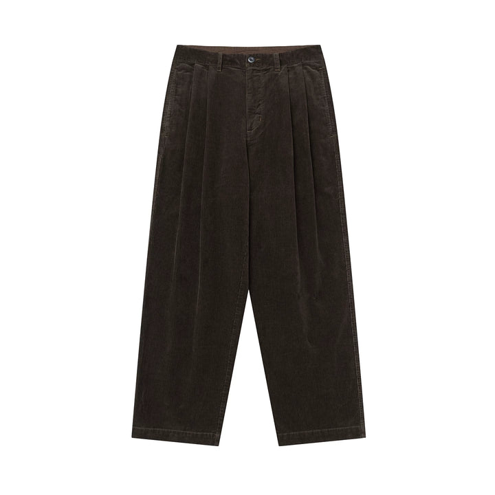 Double Pleat Corduroy Pants