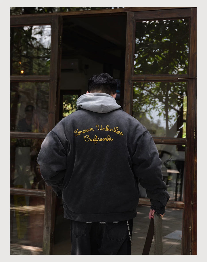 Vintage Embroidered Padded Coat