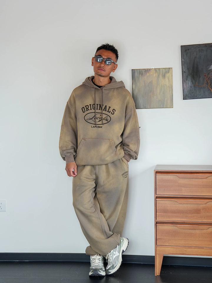 LAPRIMA SPLASH-DYE PRINT HOODED