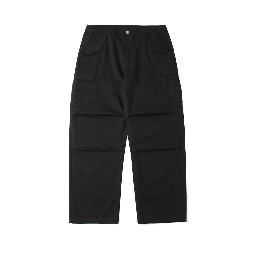 Light Wash Heavy Cotton Cargo Pants