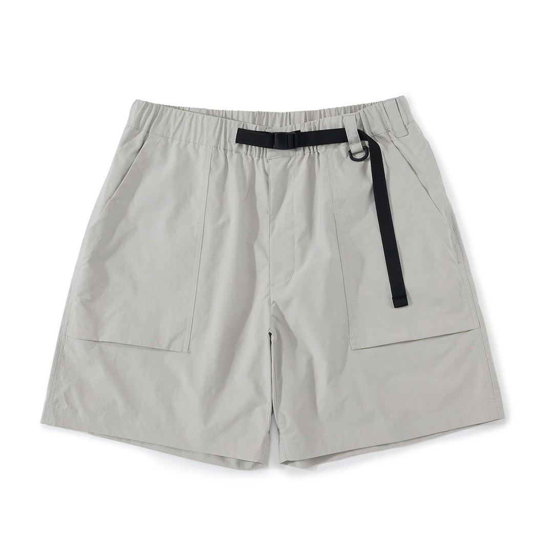 Zip Pocket Cropped Cargo Shorts