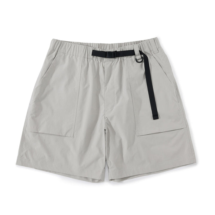 Zip Pocket Cropped Cargo Shorts