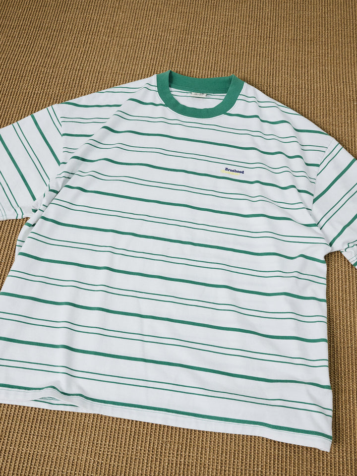 Embroidered Stripe Tee