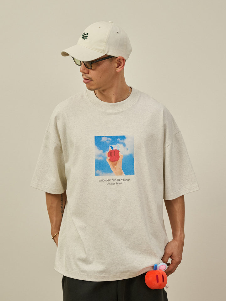 [BROS x Joe Ng] Apple DTG Print Tee