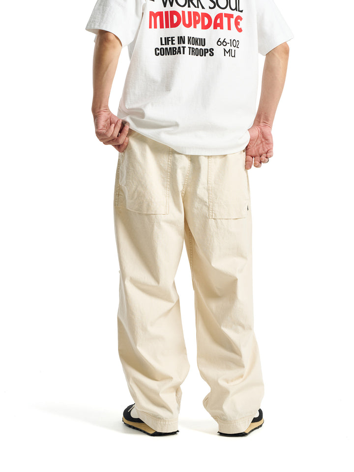Relaxed-fit Asutra Dyed Straight-Leg Pants