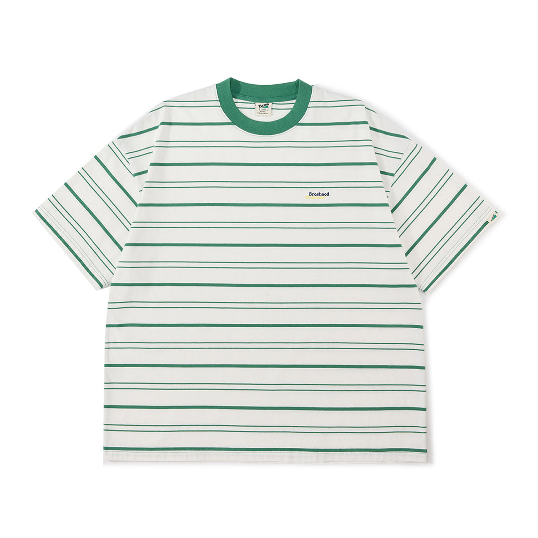 Embroidered Stripe Tee
