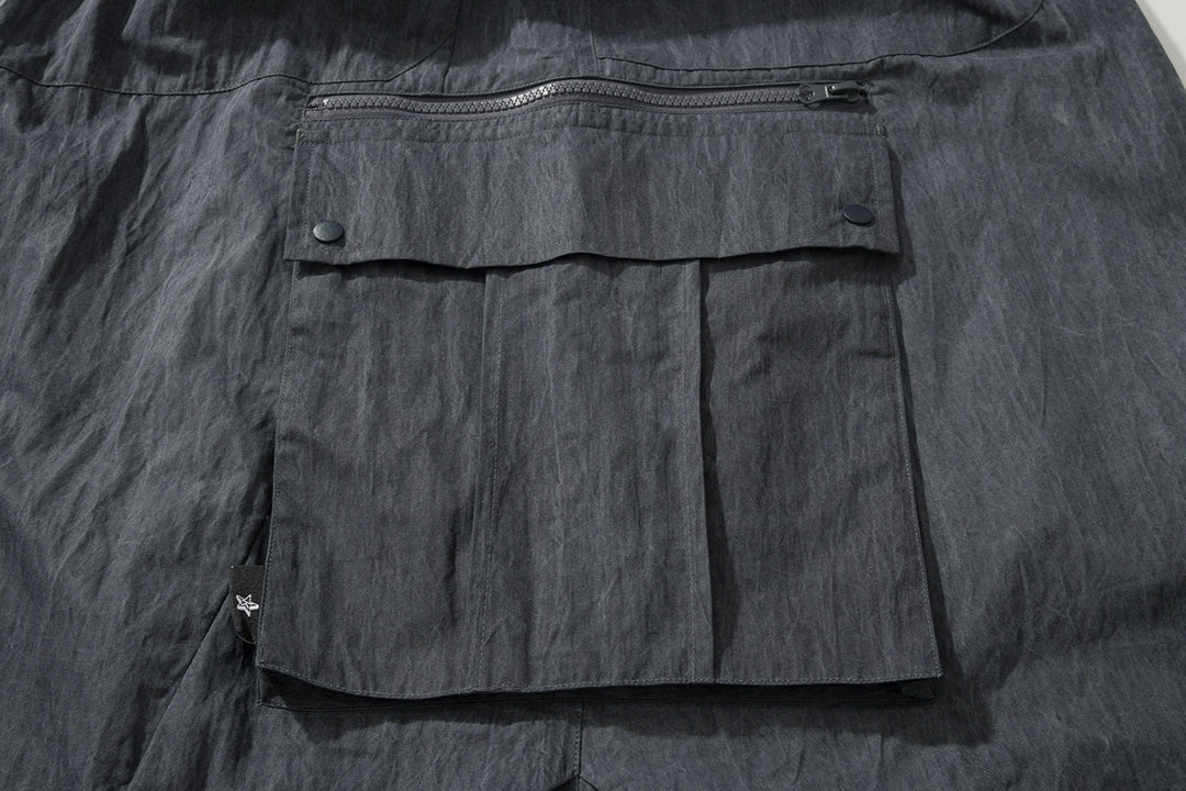 Acid Wash Cargo Skirt