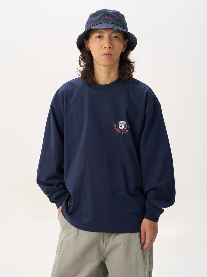 Flaming 8 Ball Print Tee