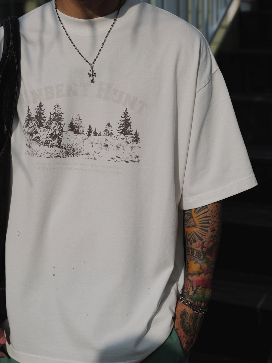 Paint-Splatter Washed Tee