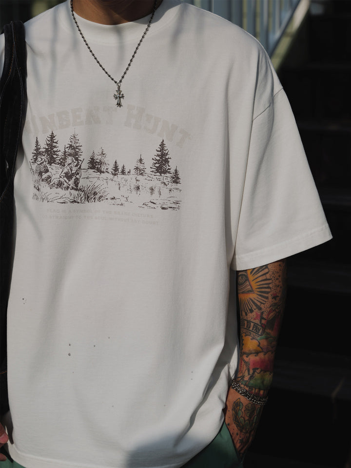 Paint-Splatter Washed Tee