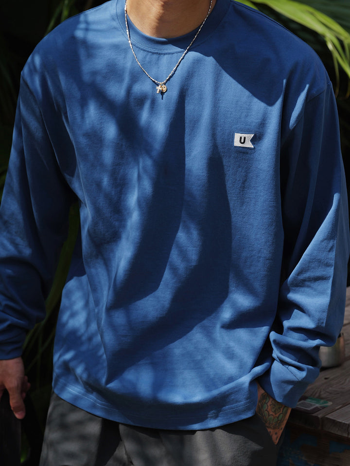 Basic Embroidered Long-Sleeve