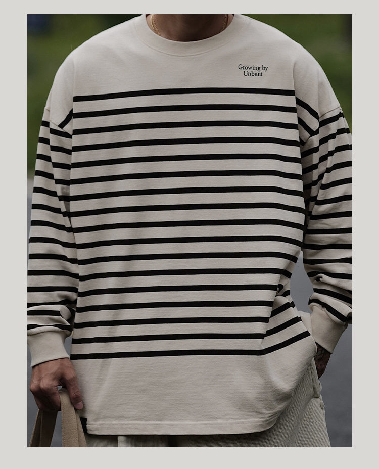 Embroidered Stripe Tee