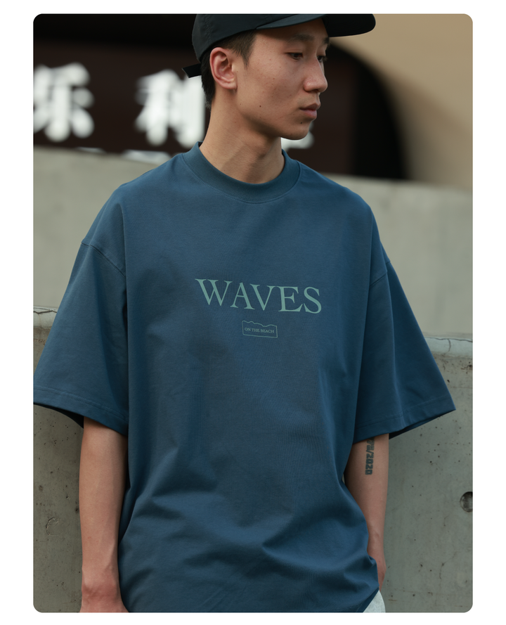 "Waves" Sorona Print Tee