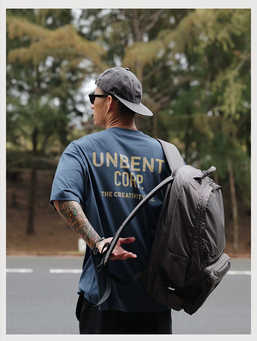 Distressed Print Pocket Tee