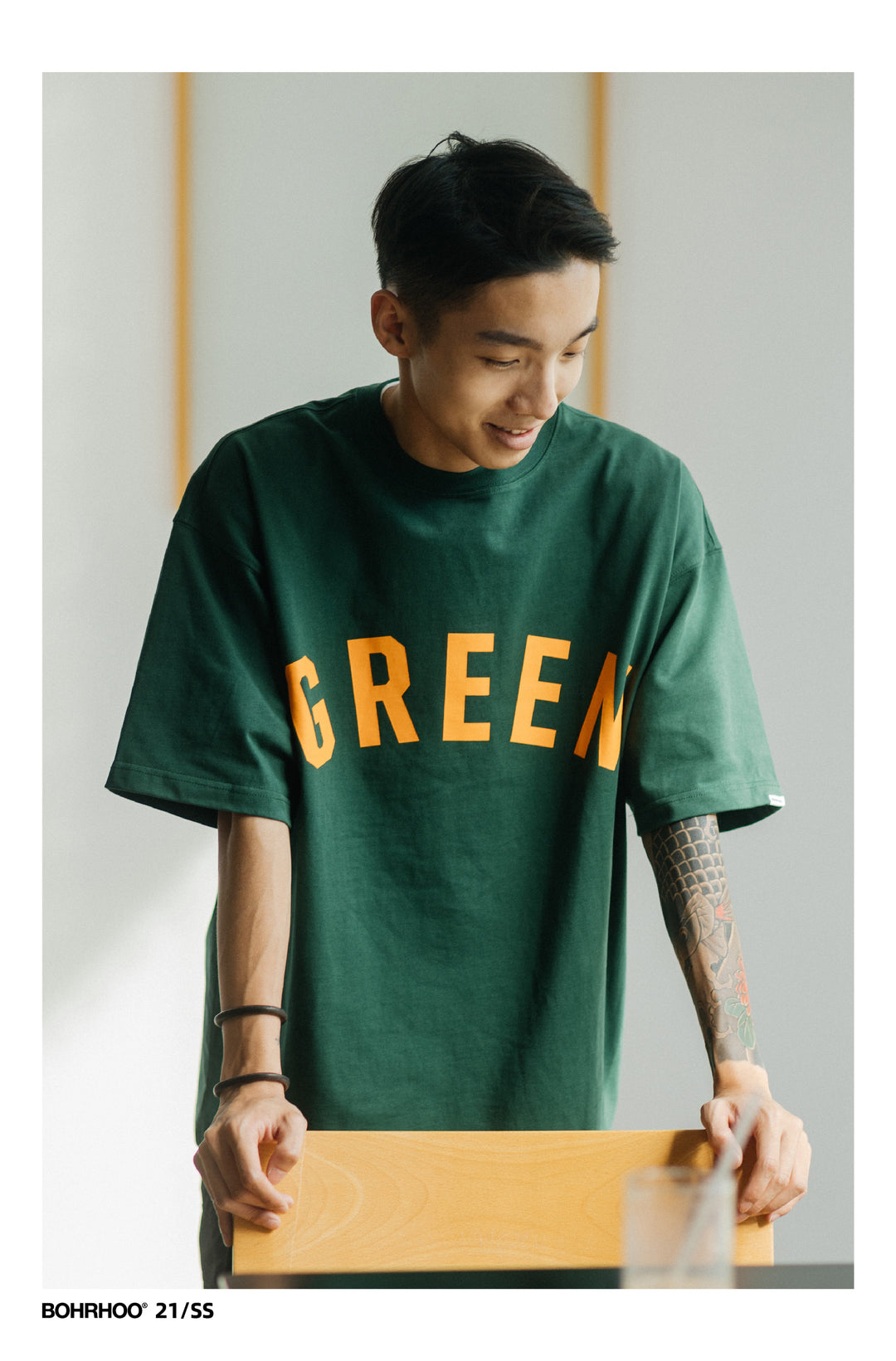 "Green" Colour Print Tee