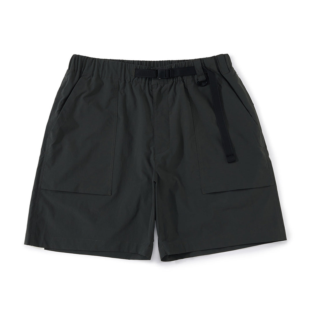 Zip Pocket Cropped Cargo Shorts
