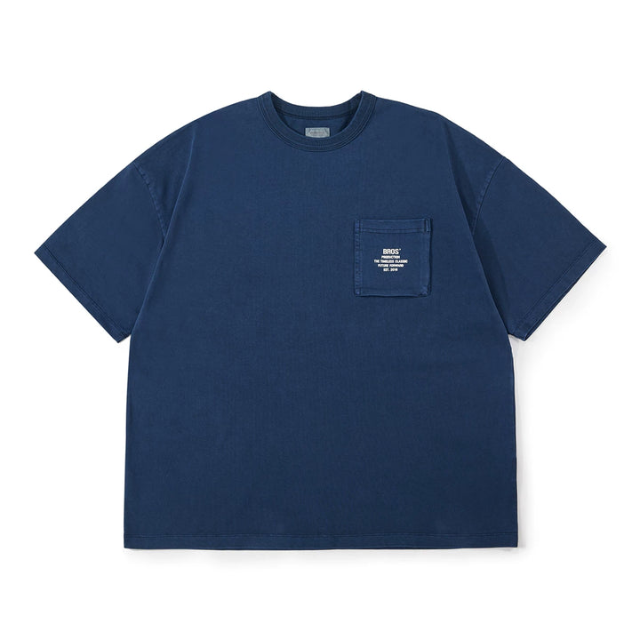 Vintage Wax-Dye Pocket Print Tee