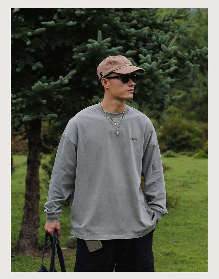 "CLASSIC" WASHED DISTRESSED LS