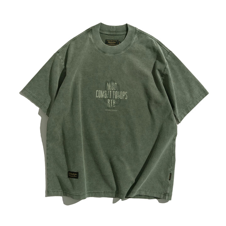 MU567 Vintage Washed Cactus Print Tee