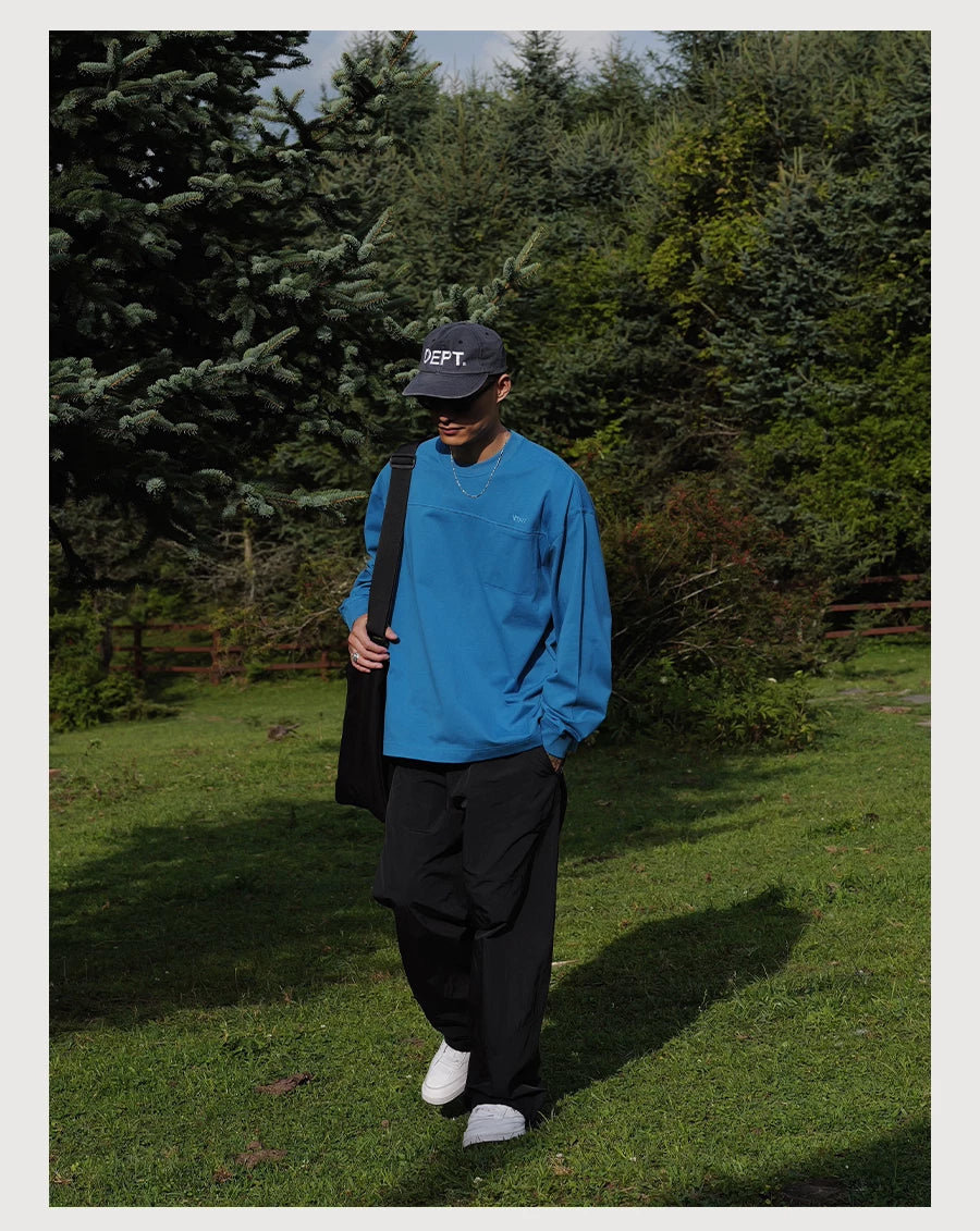 Straight-Leg Nylon Pants