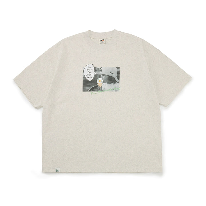 Broshood x JoeNg collaboration series "Ice Cream" Flower Print Tee