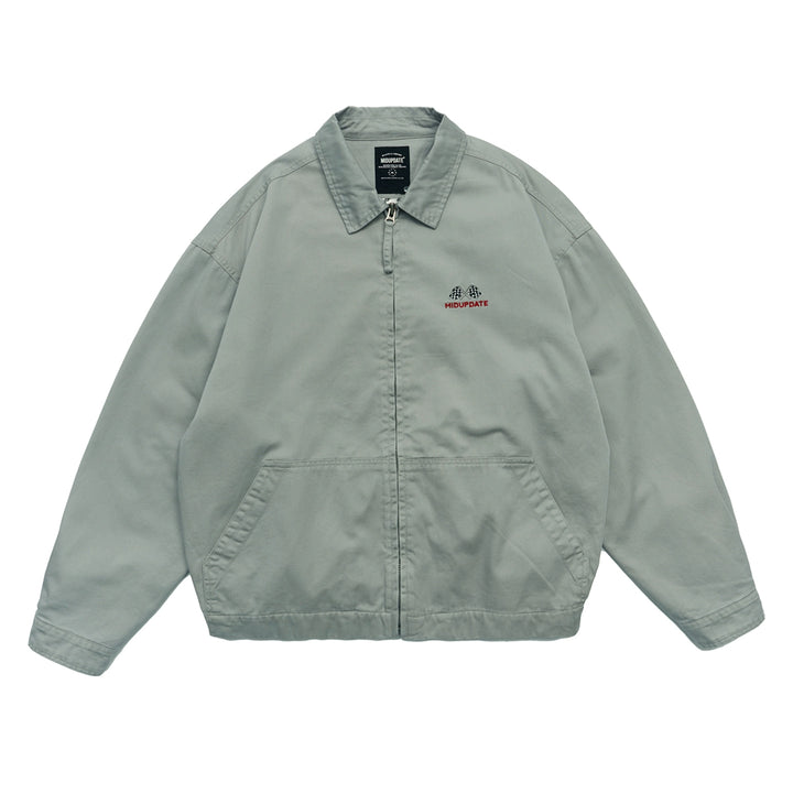 Slogan Embroidered Jacket