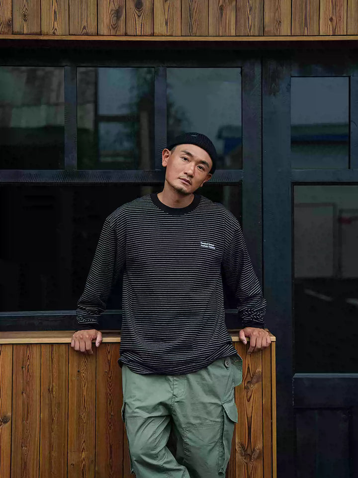 LAPRIMA 25AW LAP STRIPED HEAVY LS