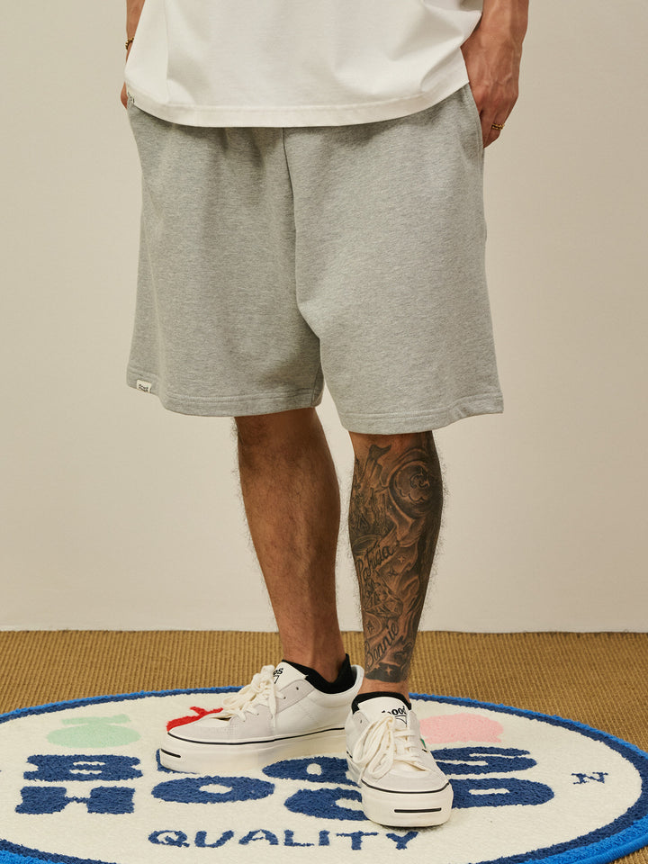[BROS x Joe Ng] Embroidered Cotton Sweatshorts